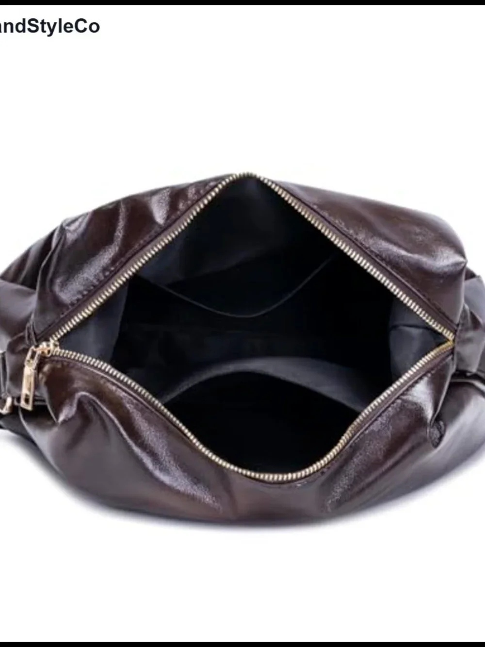 Vegan Leather Large Hobo Shoulder Bag Slouchy Tote Crossbody